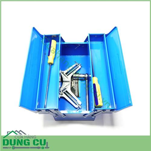 Hộp đựng dụng cụ 2 tầng màu xanh là sản phẩm dùng để đựng đồ nghề cho thợ sửa chữa với kiểu thiết kế chắc chắn, tiện lợi,chuyên dùng cho việc đựng đồ nghề phục vụ sửa chữa, đồ điện.