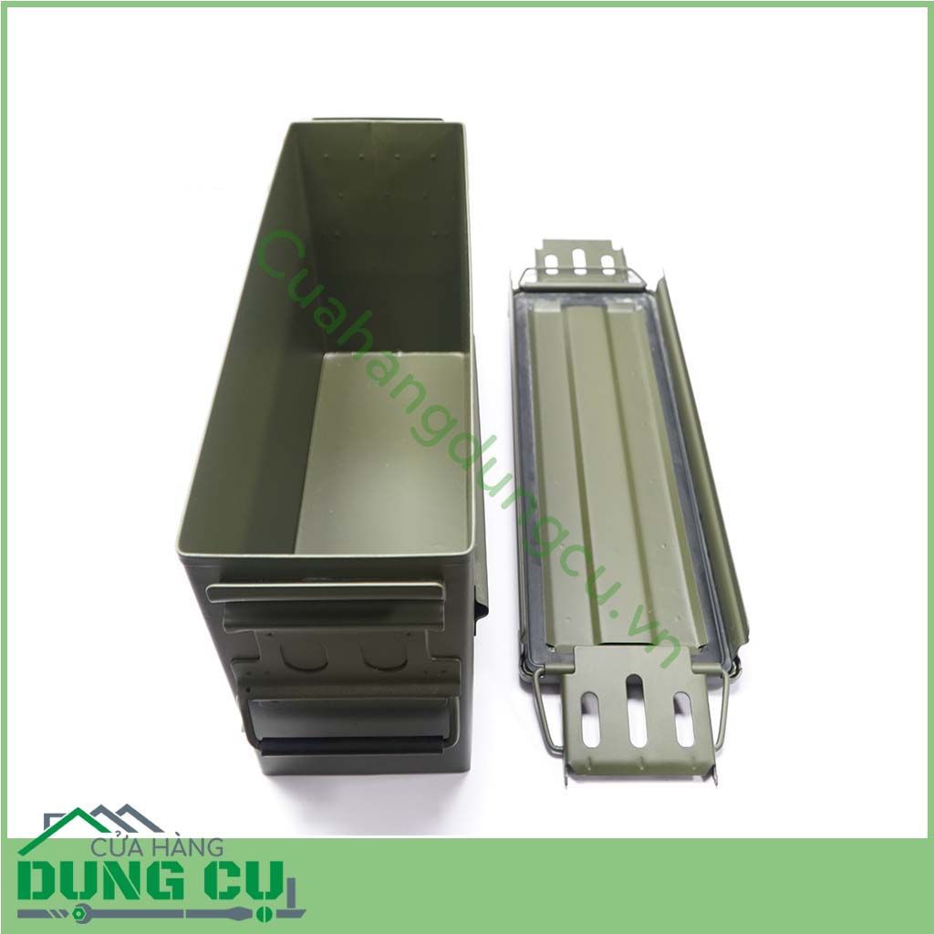 Hộp tiếp đạn-hộp đựng dụng cụ cỡ lớn được làm từ thép cao cấp bảo đảm độ bền đẹp phù hợp để đựng các dụng cụ sửa chữa, các dụng cụ của thợ.