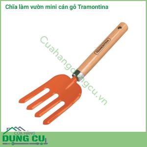 Chĩa làm vườn mini cán gỗ Tramontina