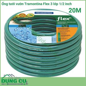 Ống tưới vườn Flex 3 lớp Tramontina 20M