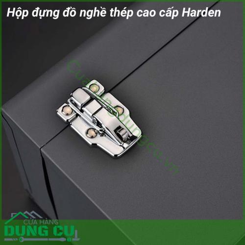 Hộp đựng đồ nghề thép cao cấp Harden 520103 có không gian đựng đồ nghề rộng giúp bạn có thể đựng từ ốc vít đến kìm, búa, cờ lê, tô vít, máy khoan,...
