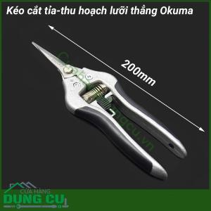Kéo cắt tỉa thu hoạch hoa quả lưỡi thẳng Okuma