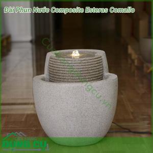Đài phun nước cao cấp Composite Esteras Fountainslite Granitgrau Comallo