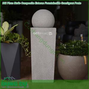 Đài Phun Nước Composite Esteras Fountainslite Granitgrau Preto