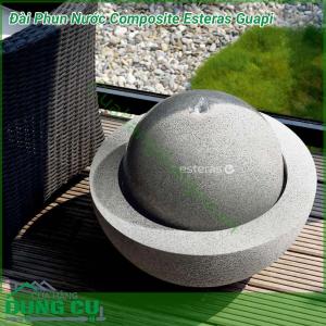 Đài phun nước Composite Esteras Fountainslite Granitgrau Guapi