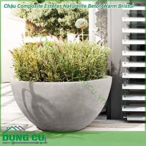 Chậu cây cảnh Composite Esteras Naturelite Beton Warm Bristol