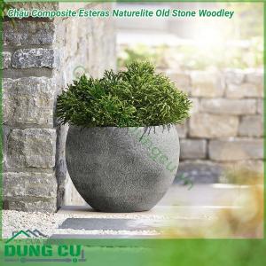 Chậu Composite Esteras Naturelite Old Stone Woodley