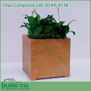 Chậu Composite cao cấp sơn 3D KP-4138
