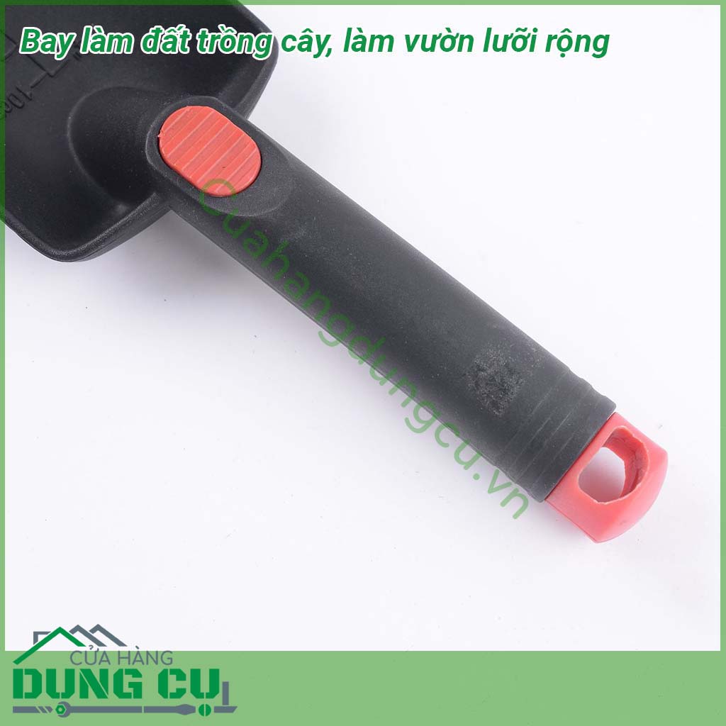 Bay làm đất trồng cây làm vườn lưỡi rộng thiết kế nhỏ gọn tiện lợi dễ dàng cầm nắm bảo quản Chất liệu nhựa cao cấp độ bền cao Lưỡi bay được thiết kế theo kiểu lưỡi rộng dễ dàng lau rửa sạch sẽ sau khi sử dụng