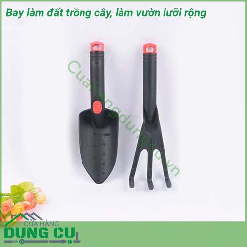 Bay làm đất trồng cây làm vườn lưỡi rộng thiết kế nhỏ gọn tiện lợi dễ dàng cầm nắm bảo quản Chất liệu nhựa cao cấp độ bền cao Lưỡi bay được thiết kế theo kiểu lưỡi rộng dễ dàng lau rửa sạch sẽ sau khi sử dụng