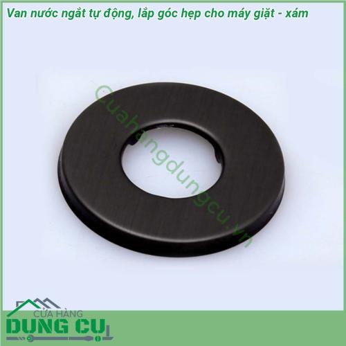Van nước ngắt tự động lắp góc hẹp cho máy giặt - xám được đúc bằng đồng nguyên khối chống ăn mòn bền đẹp và thân thiện môi trường Kiểu dáng đẹp sáng bóng thiết kế xoay 90 ° xả nước trơn tru không rò rỉ nước Có thể lắp đặt trong không gian nhỏ phù hợp với hầu hết sử dụng tại nhà