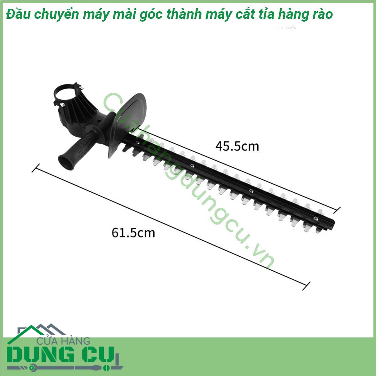 Đầu chuyển máy mài góc thành máy cắt tỉa hàng rào
