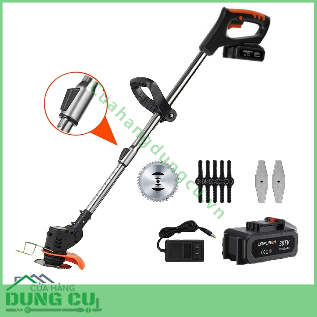Máy cắt cỏ tỉa cành cầm tay dùng pin LAPUSEN