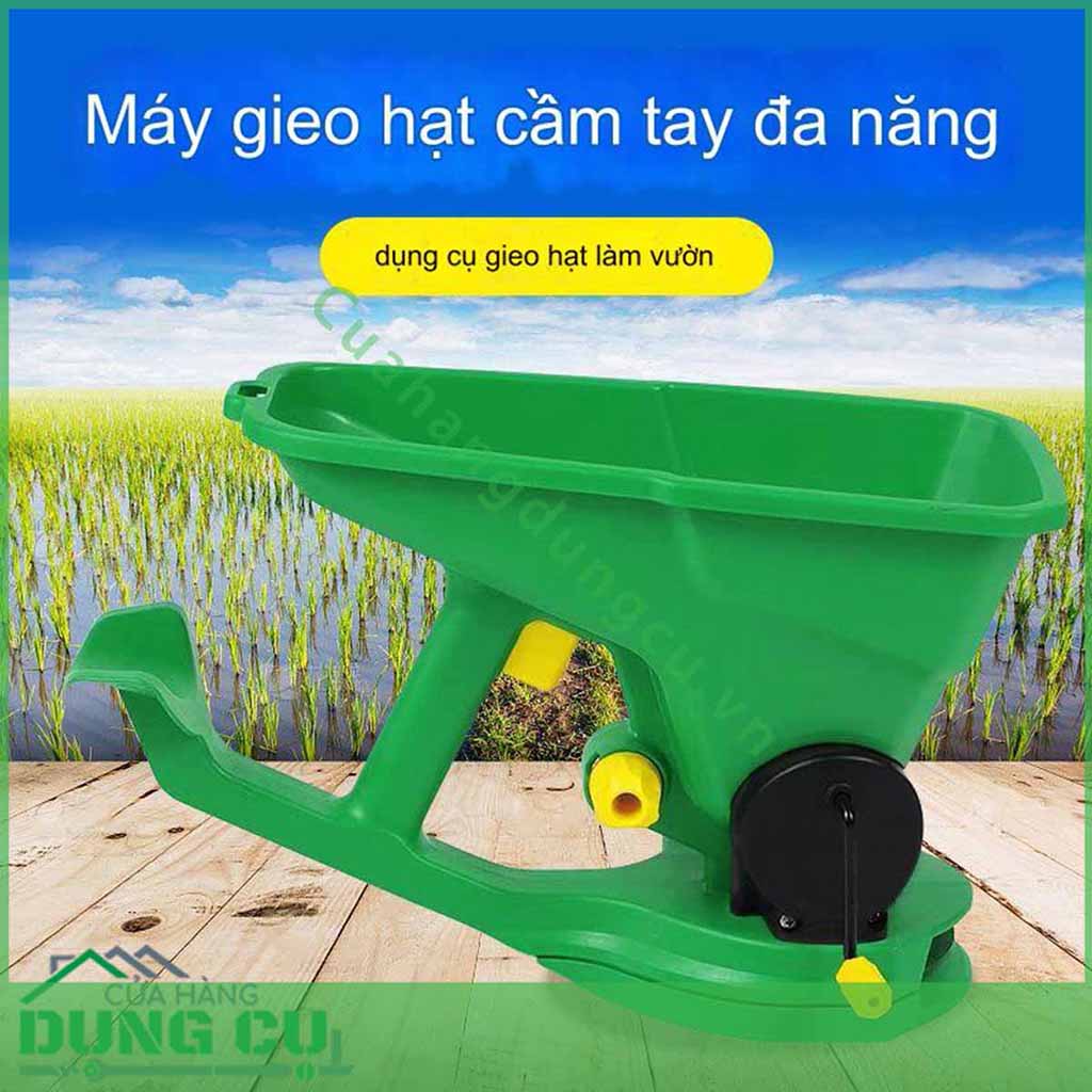 Máy gieo hạt bón phân quay tay 5 chế độ tiện lợi
