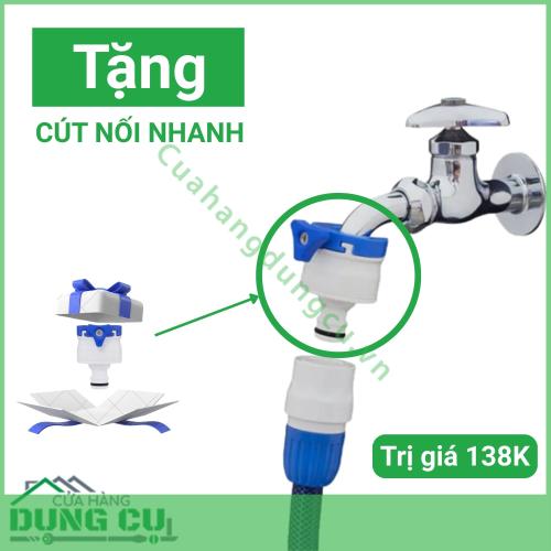 tặng kèm cút nối nhanh đầu nguồn nước 1 vít